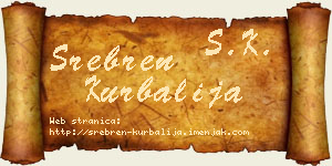 Srebren Kurbalija vizit kartica